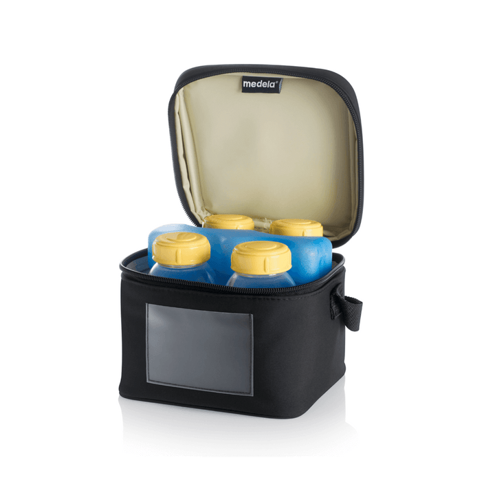 Medela Cooler Bag With 4 Breastmilk Bottles &amp; 1 Cooling Element