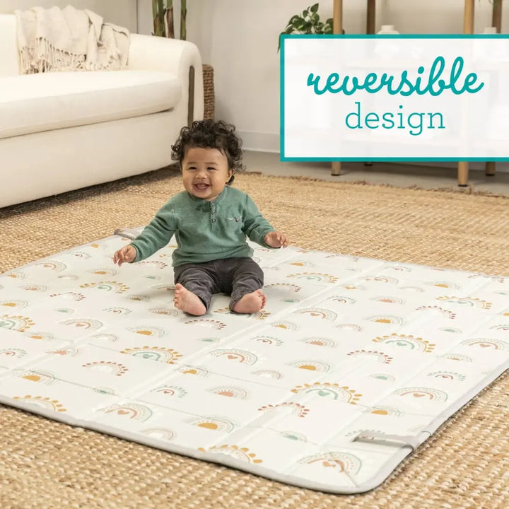 Infantino Foldable Soft Foam Mat - Rainbow
