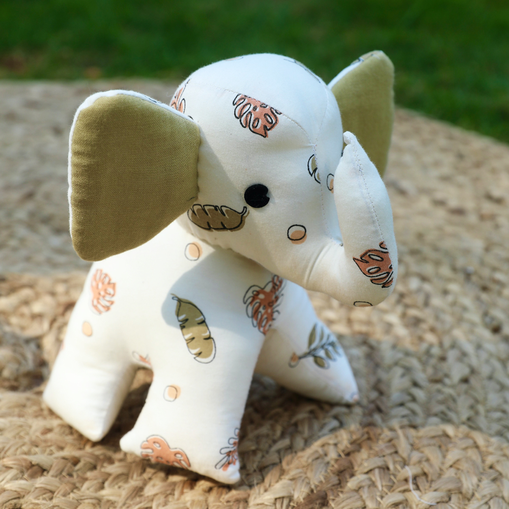 Kokolo Organic Cotton & Naturally Dyed Soft Toy - Zola the Elephant