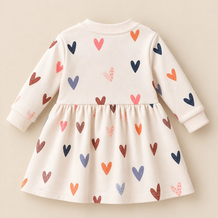 Faura Dress For Girls - Sweetheart Stripes