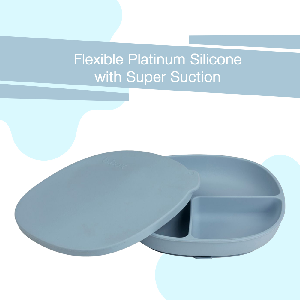 B.box Silicone Plate + Lid with Suction Base