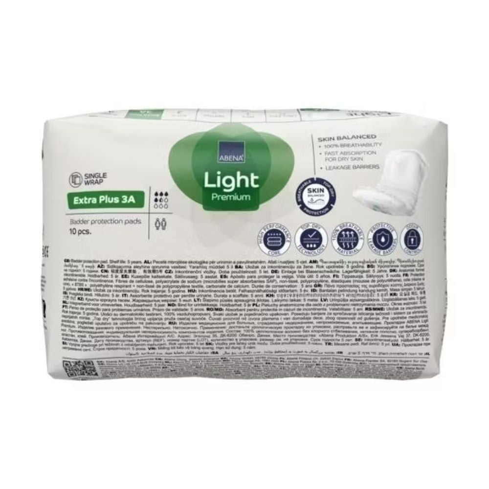 Abena Light Extra Plus 3A Incontinence Pads - 600 ml absorbency