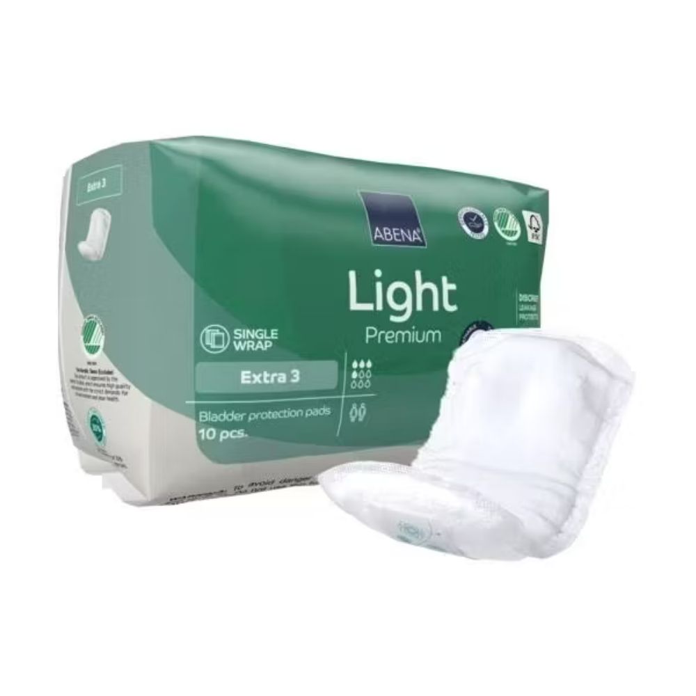 Abena Light Extra 3 Incontinence Pads - 500 ml Absorbency