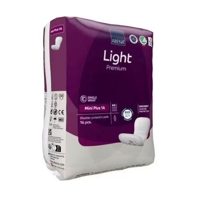 Abena Light Mini Plus 1A Incontinence Pads - 200 ml absorbency