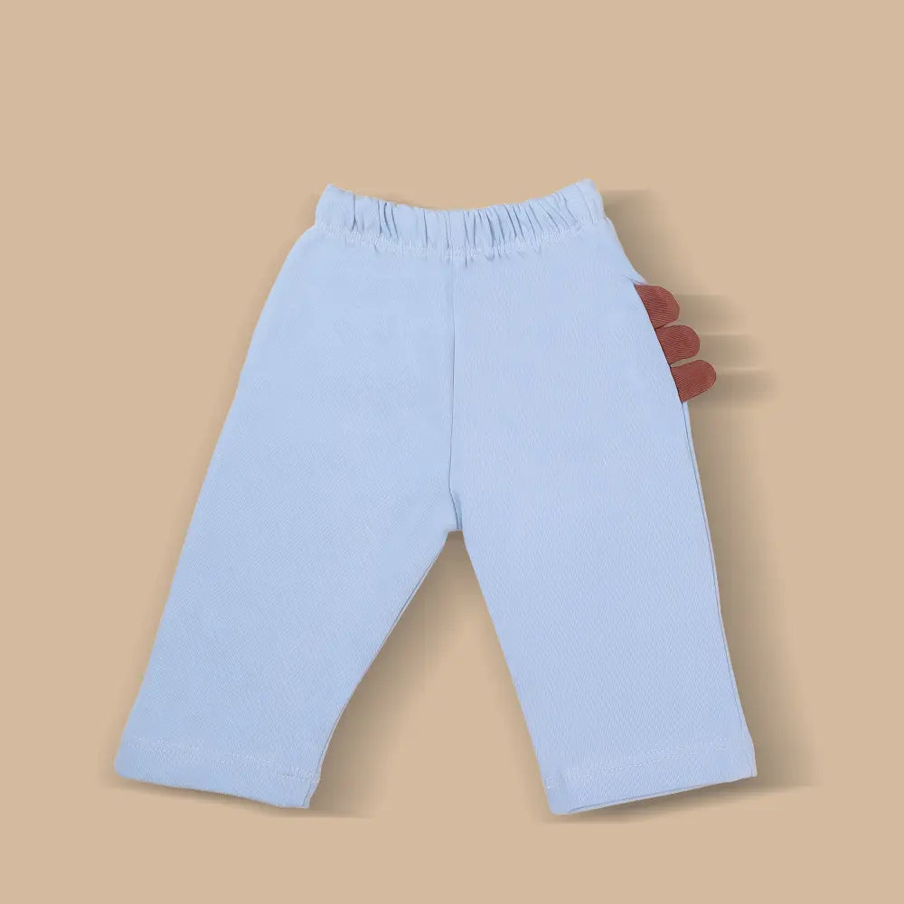 Prekies Newborn Clothing Set Dino Print - Light or Sky Blue