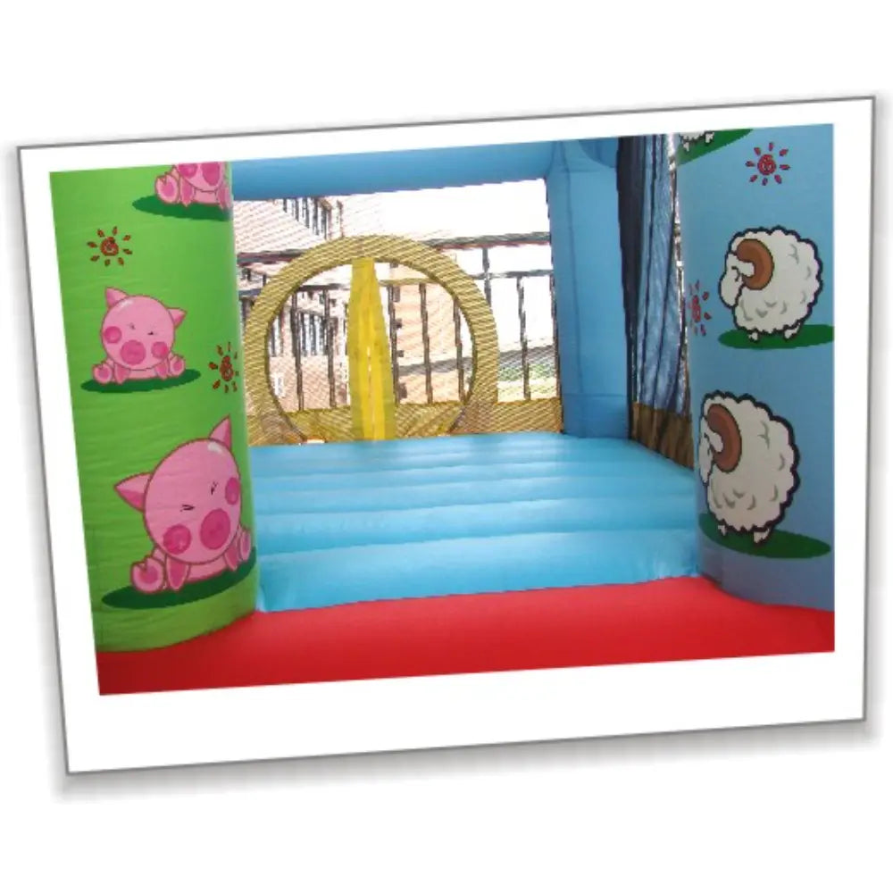 Plum Happy Hop Castle Bouncer With Farmyard Ball Pit