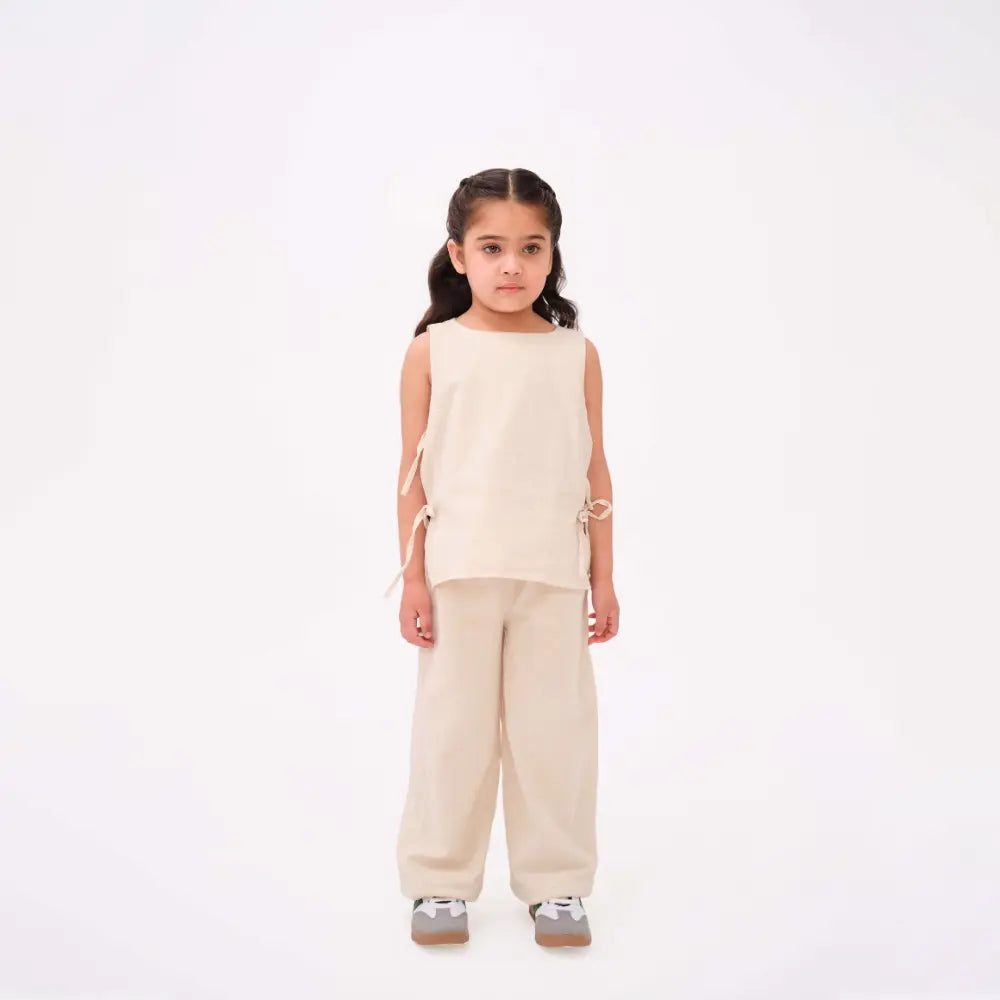 Krawl Kids Linen Pants - Beige