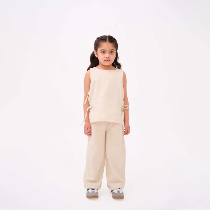 Krawl Kids Linen Pants - Beige