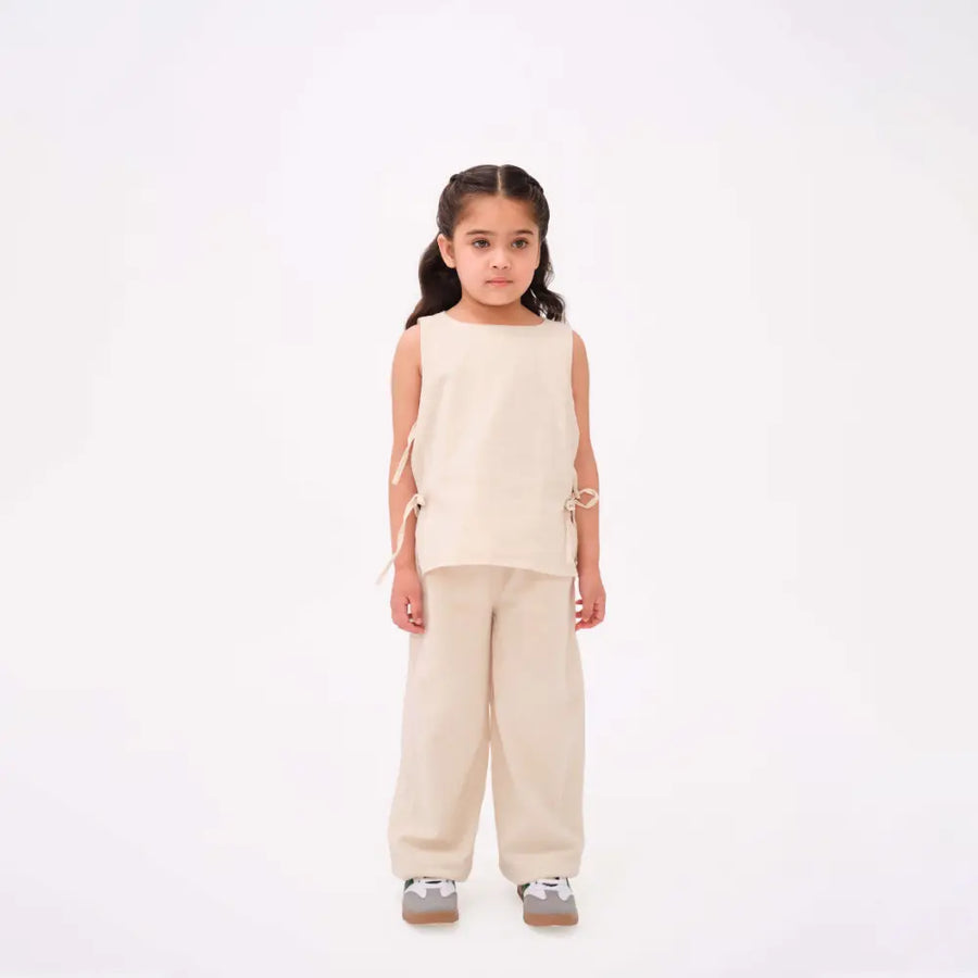 Krawl Kids Linen Pants - Beige