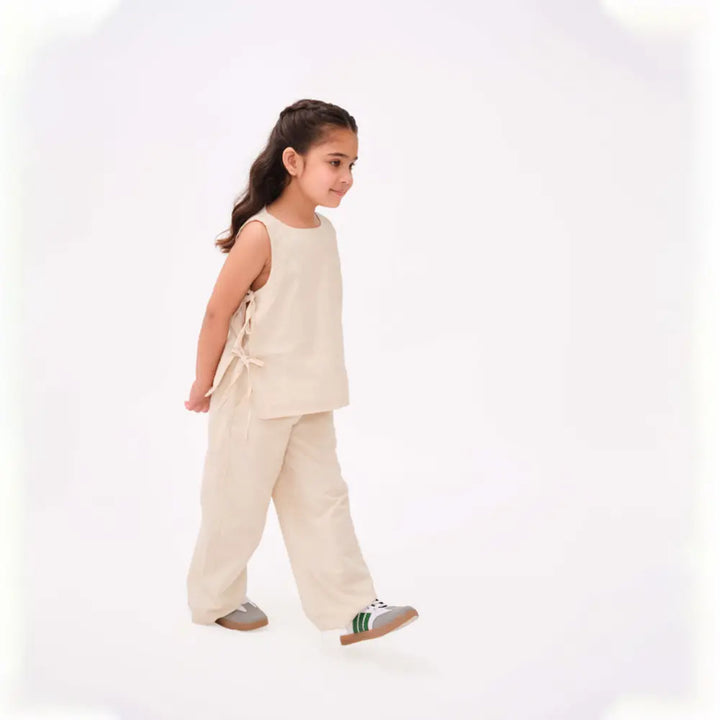 Krawl Kids Linen Pants - Beige