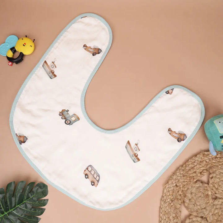 Cugo Bamboo Cotton Muslin Double Shoulder Burp Cloth