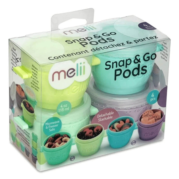Melii Silicone Snap &amp; Go Pods - 4 piece set