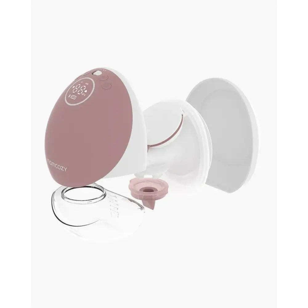 Momcozy M9 Double Wearable Electric Breast Pump | 3rd Gen Motor | 15 Suction Levels | Multiple Modes | Hands-Free Breast Pump | 24mm Flange | Red