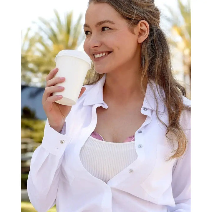 Momcozy M9 Double Wearable Electric Breast Pump | 3rd Gen Motor | 15 Suction Levels | Multiple Modes | Hands-Free Breast Pump | 24mm Flange | Red