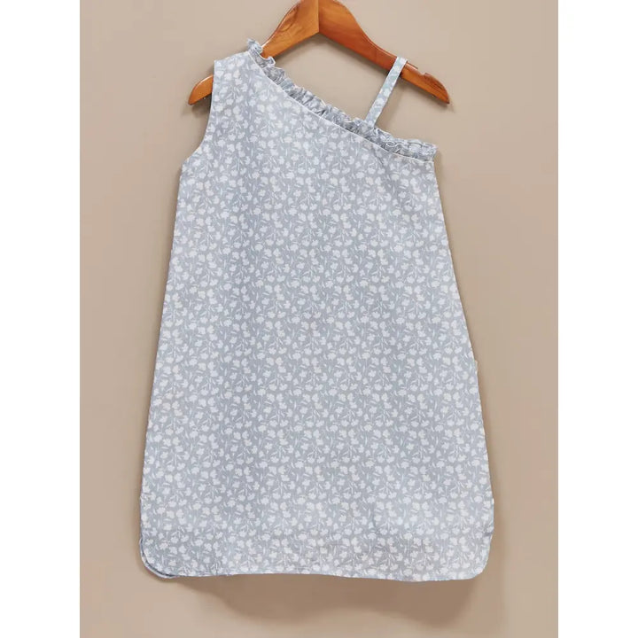 Liz Jacob Girls Blue Linen Summer Dress | Morning Glory