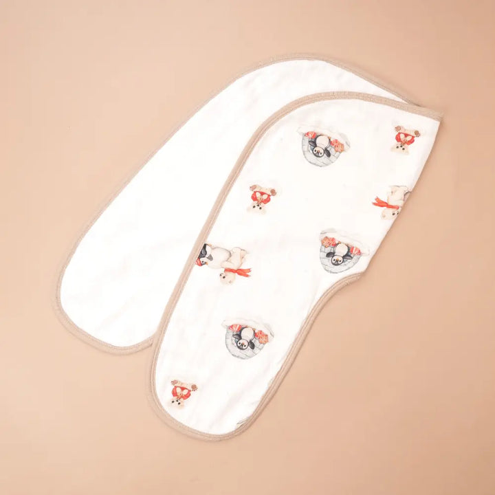 Cugo Bamboo Cotton Muslin Double Shoulder Burp Cloth
