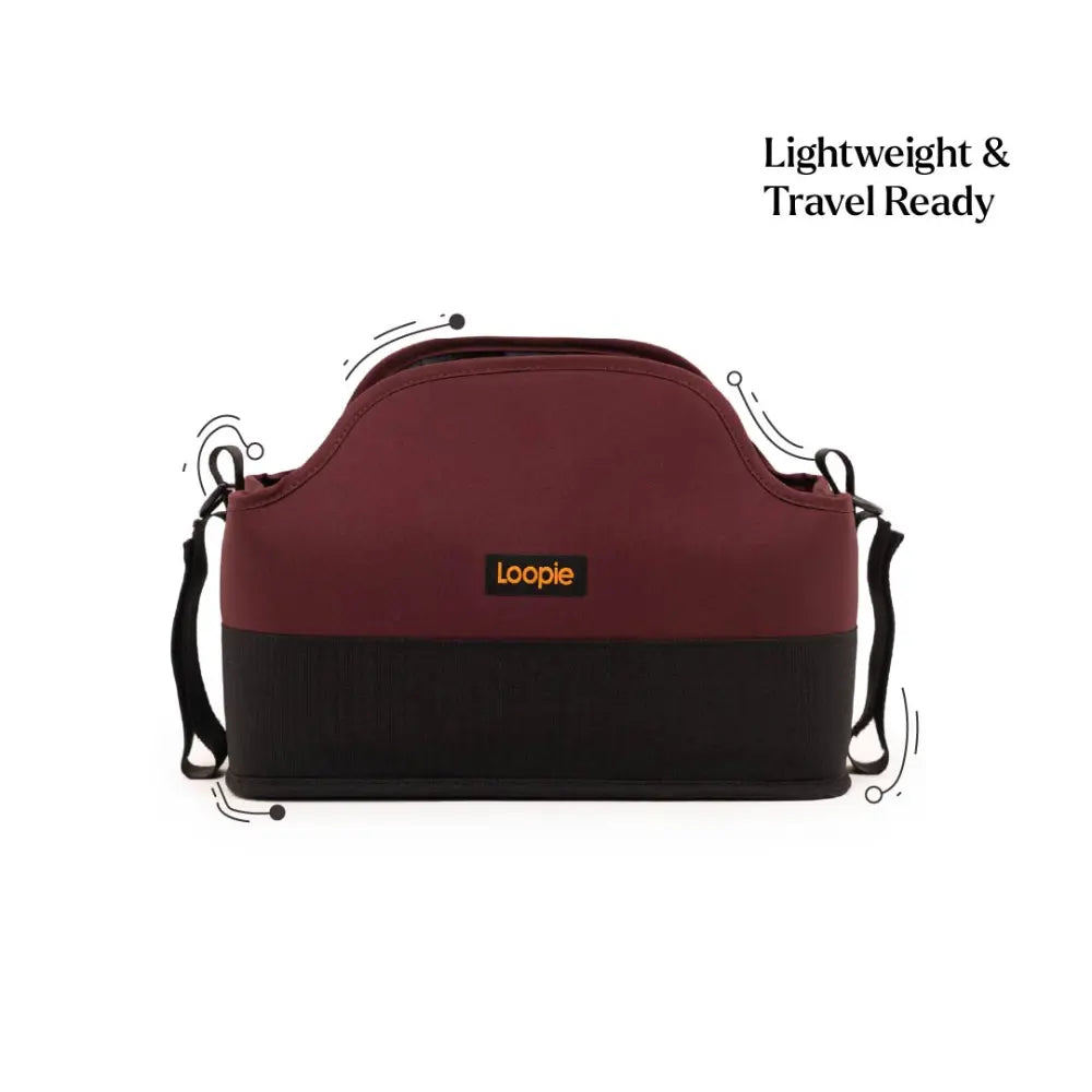 Loopie Organiser Bag - Maroon Mulberry