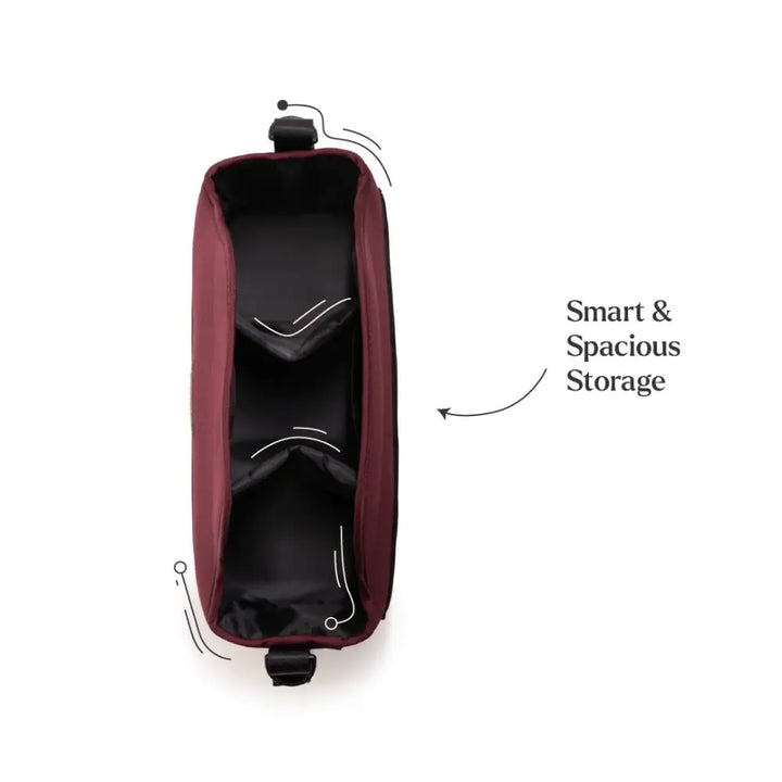 Loopie Organiser Bag - Maroon Mulberry