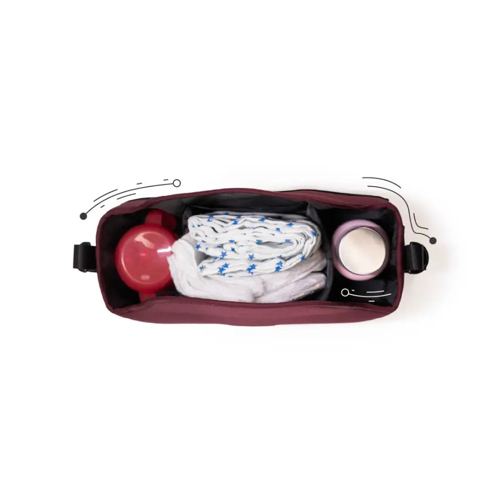 Loopie Organiser Bag - Maroon Mulberry