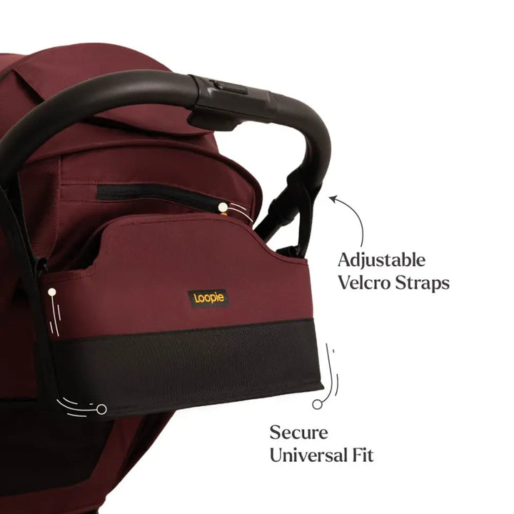 Loopie Organiser Bag - Maroon Mulberry