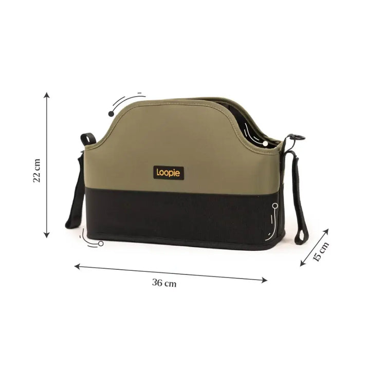 Loopie Organiser Bag - Olive Fern