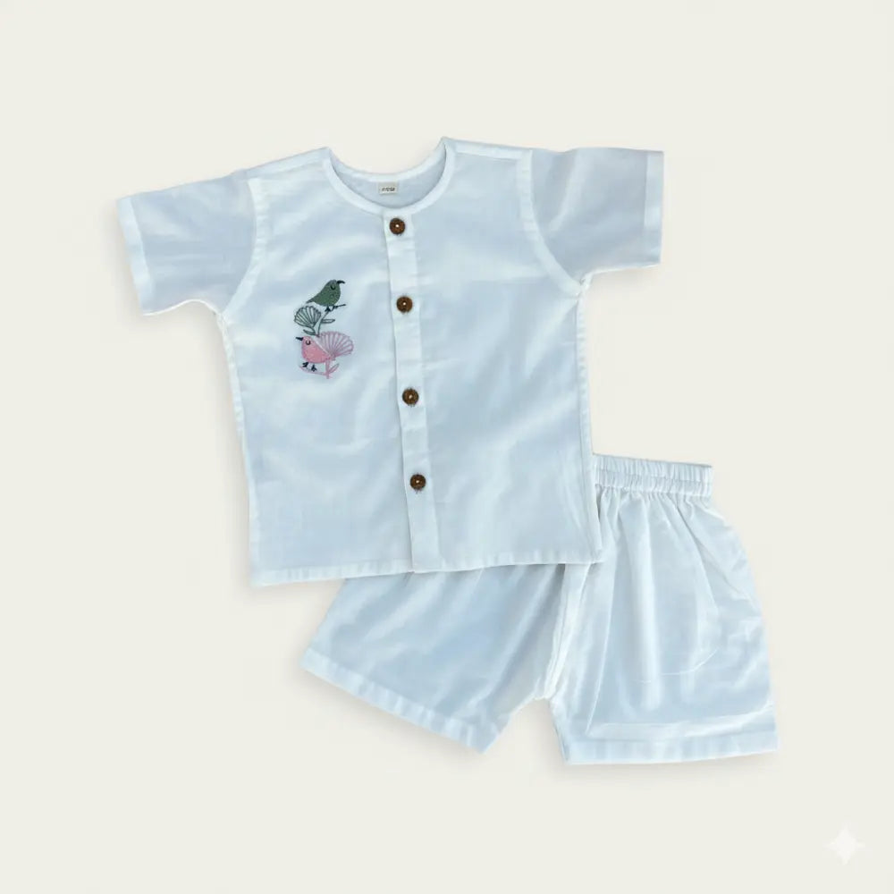 Bhaakur Organic Cotton Bird Jhabla Set