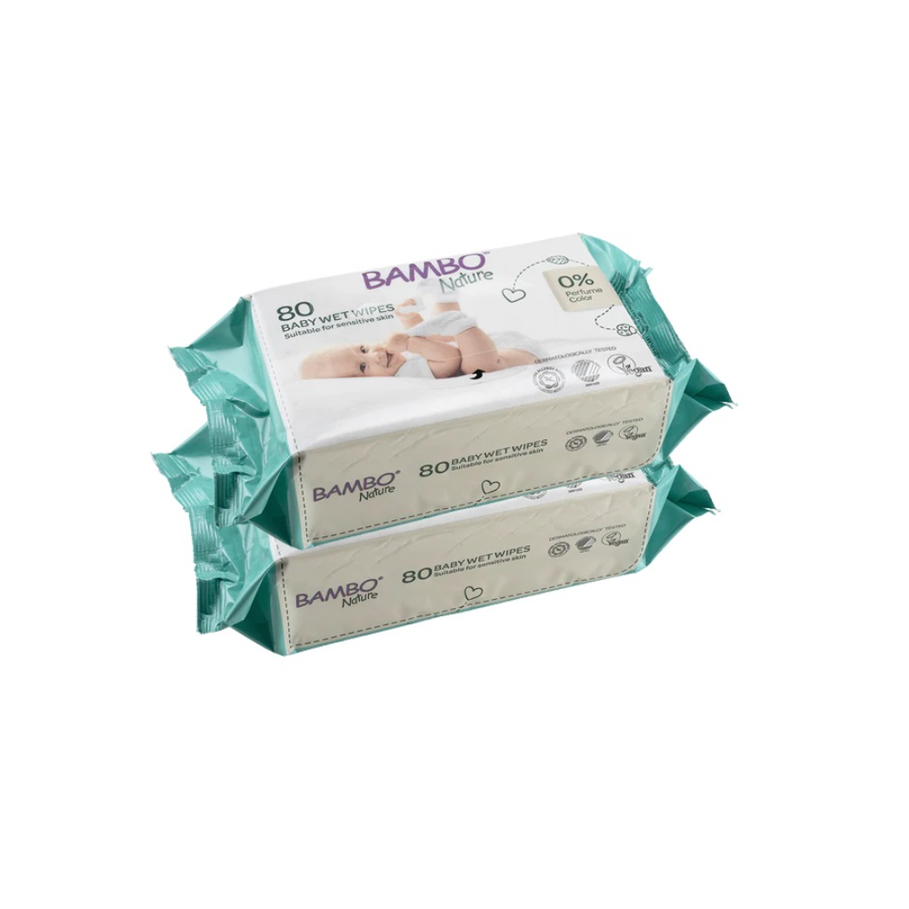 Bambo Nature Gentle Skin-Friendly Baby Wipes