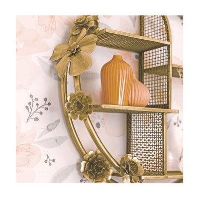 Flower Shelf Wall Decor 