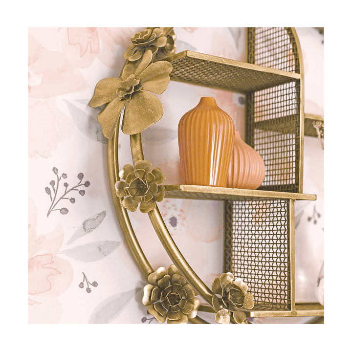 Crane Baby Flower Shelf Wall Decor 