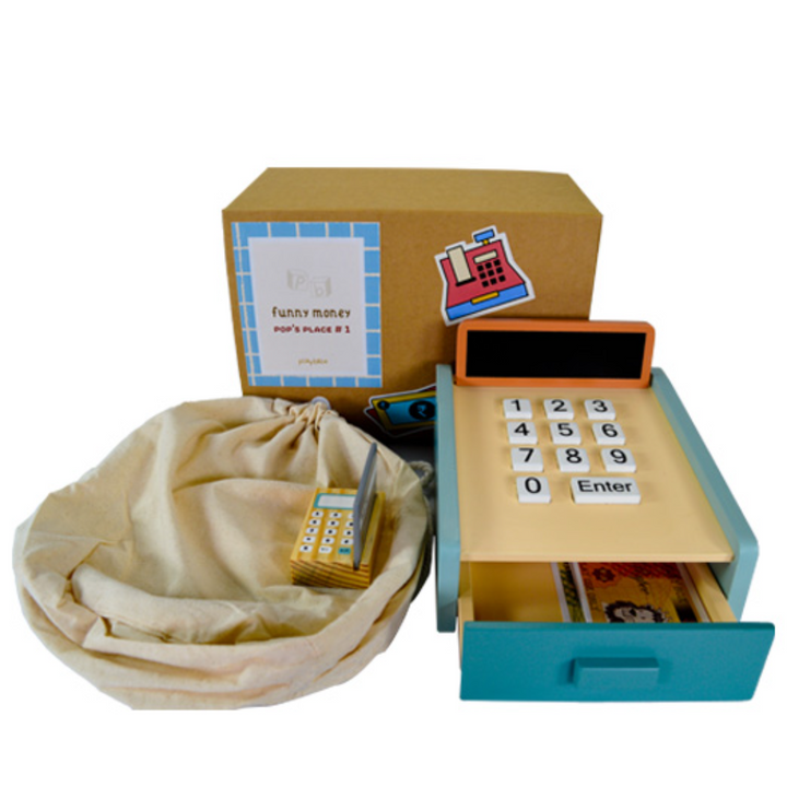 Playbox Funny Money - Cashier Wooden Toy