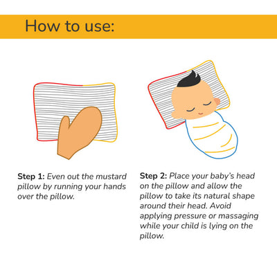 Organic Mustard Seed Pillow for Babies