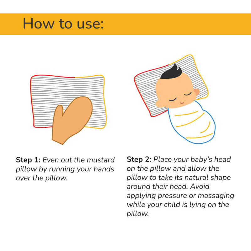 Organic Mustard Seed Pillow for Babies