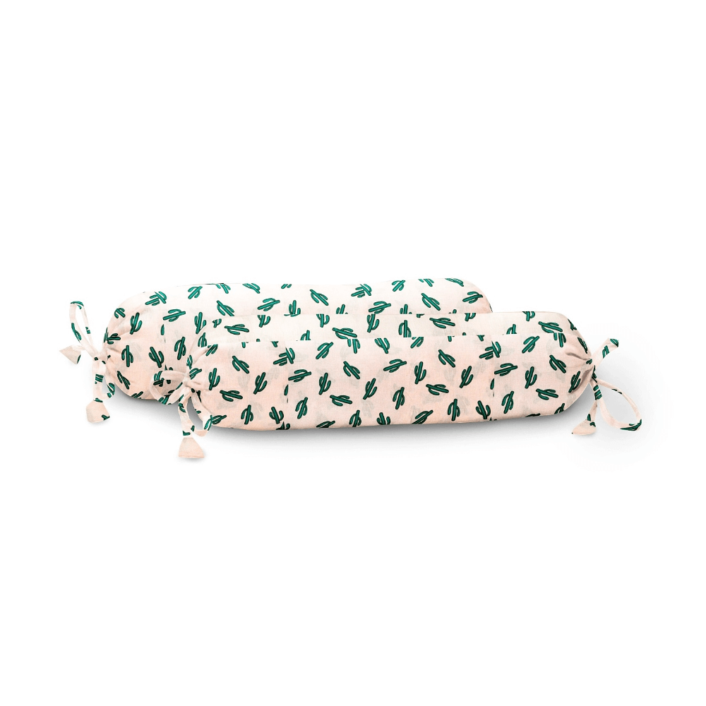 The Baby Atelier Organic Baby Bolster Cover Set - Printed