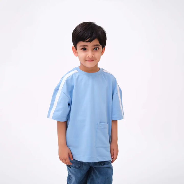 Krawl Kids Pocket Tee - Blue