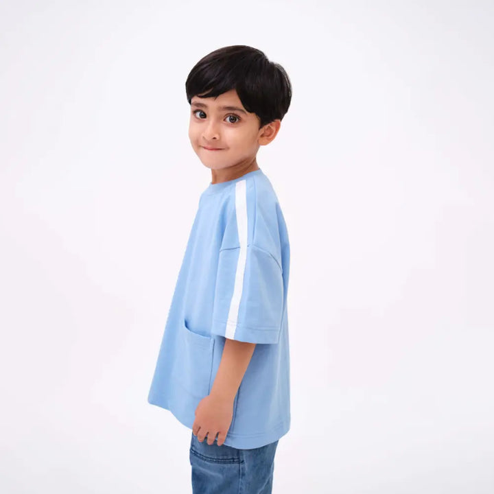 Krawl Kids Pocket Tee - Blue