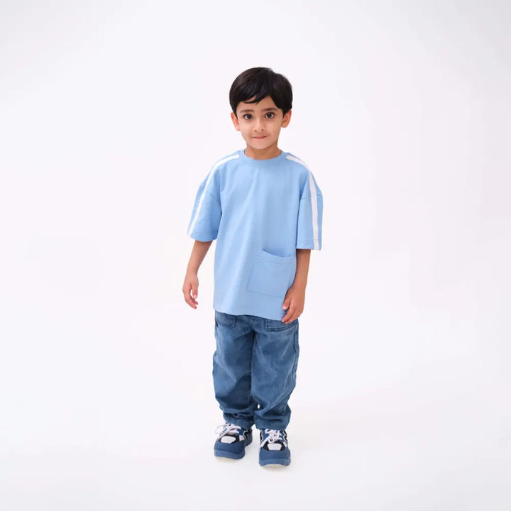 Krawl Kids Pocket Tee - Blue