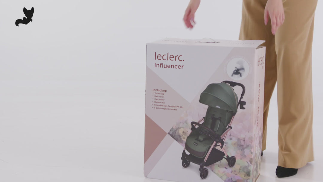 Leclerc Baby Influencer Stroller - Black Brown