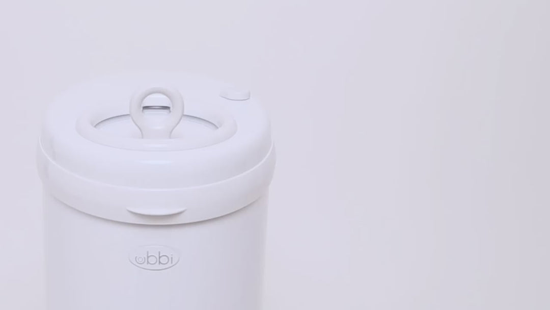 Ubbi Steel Odor Locking Diaper Pail - Oat Milk