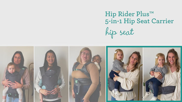 Infantino Hip Rider Plus 5-in-1 Hip Seat Carrier Grey