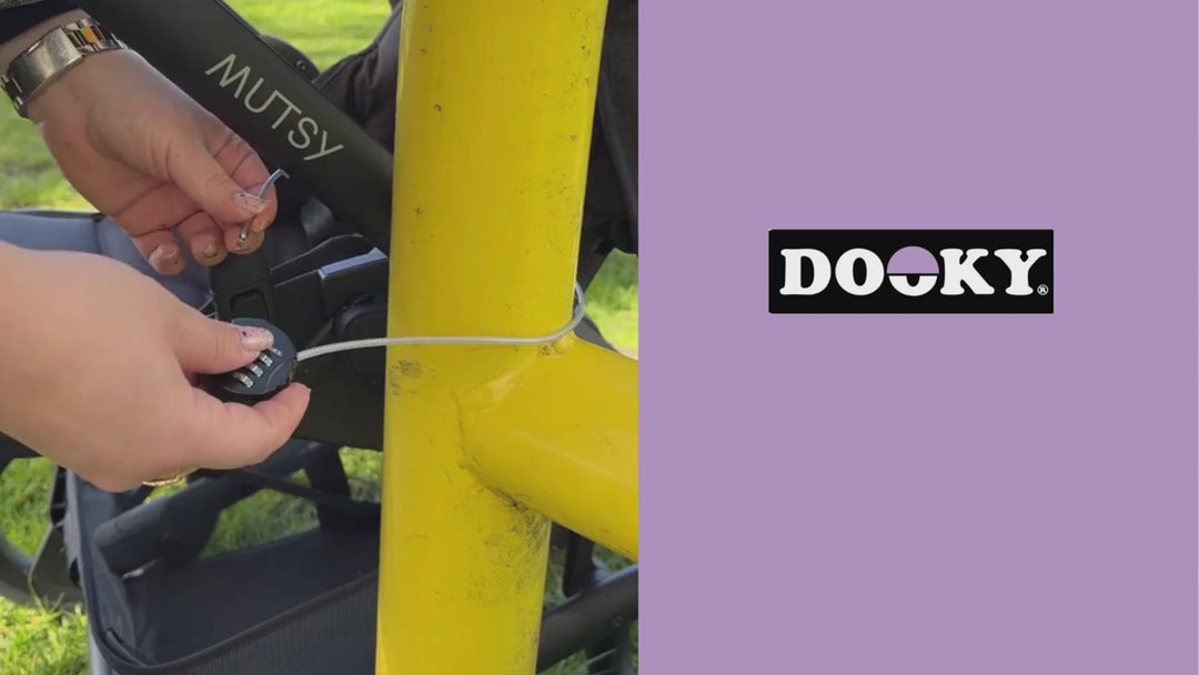 Dooky Stroller Lock with Combination Cable – Compact &amp; Secure