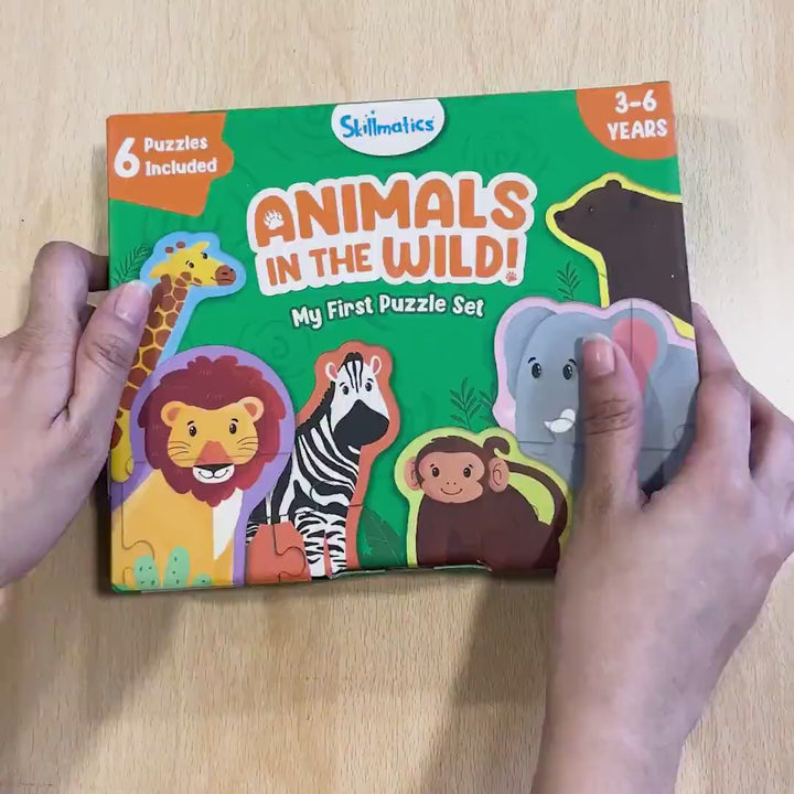 Skillmatics My First Puzzle Set - Wild Animals