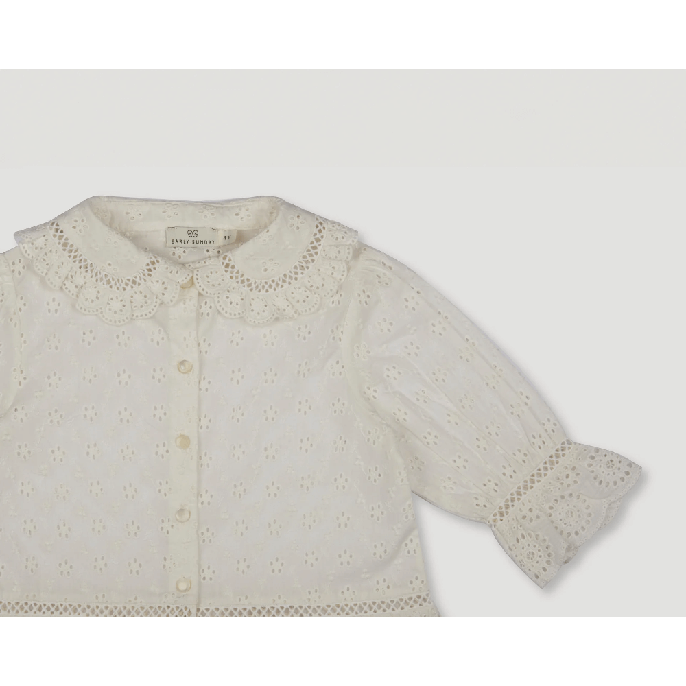 Early Sunday Iris Blouse - Ivory