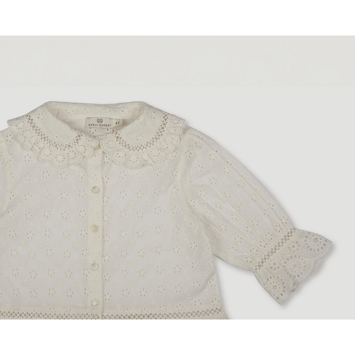 Early Sunday Iris Blouse - Ivory