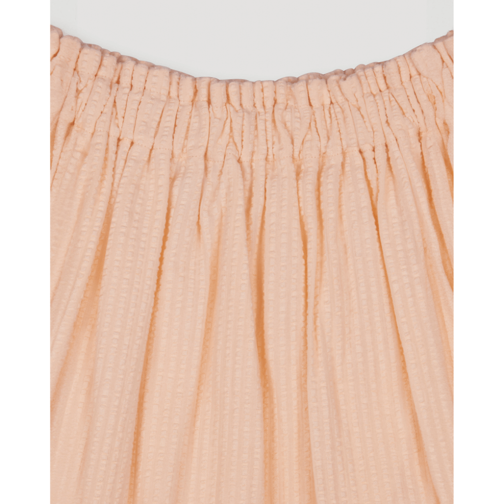 Early Sunday Cotton Seersucker Luna Skirt - Warm Sand