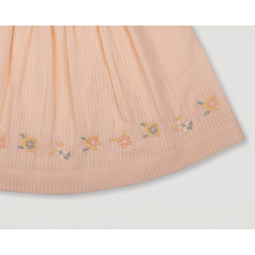 Early Sunday Cotton Seersucker Luna Skirt - Warm Sand