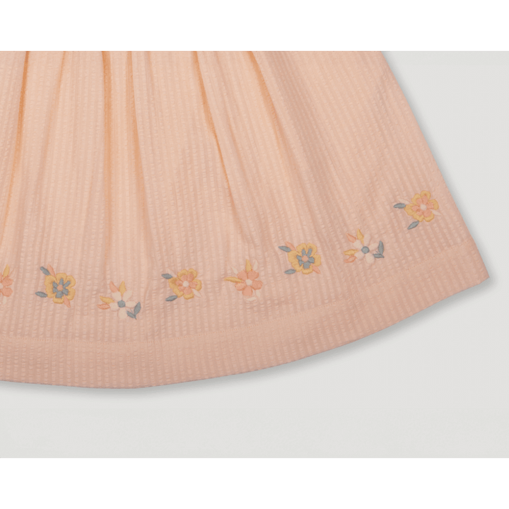 Early Sunday Cotton Seersucker Luna Skirt - Warm Sand