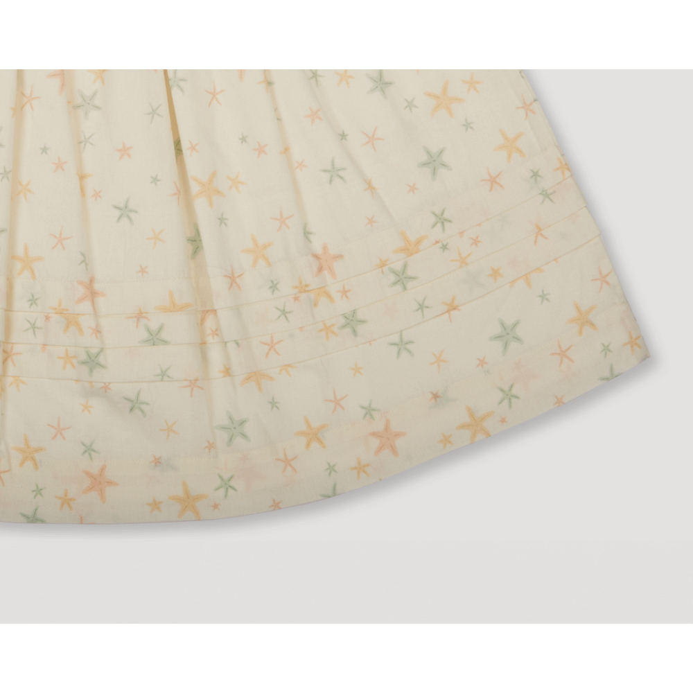 Early Sunday Printed Cotton Cambric Luna Skirt - Star Fish