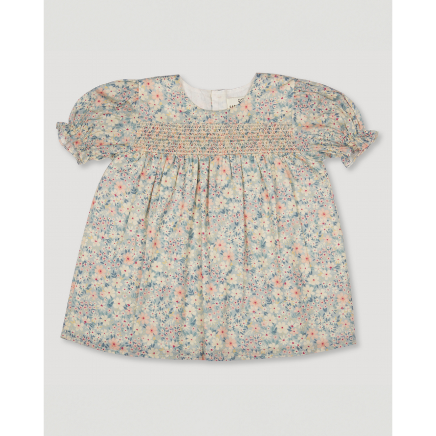 Early Sunday Cotton Cambric Stella Baby Dress & Bloomer - Amelia
