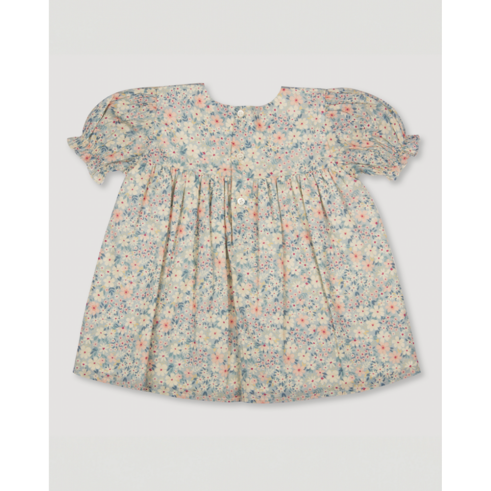 Early Sunday Cotton Cambric Stella Baby Dress &amp; Bloomer - Amelia