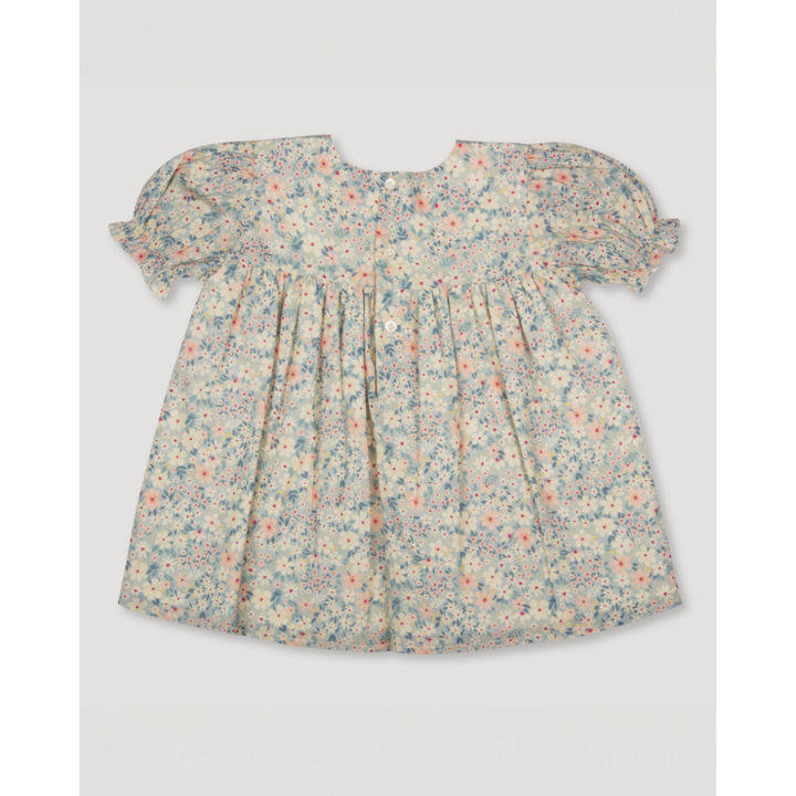 Early Sunday Cotton Cambric Stella Baby Dress &amp; Bloomer - Amelia